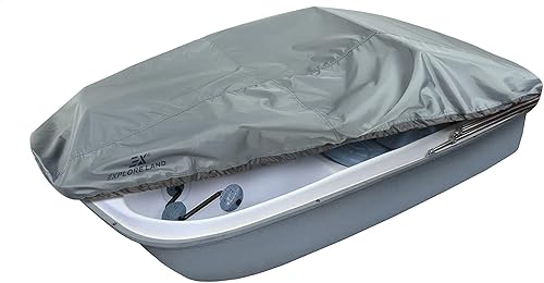 Explore Land Funda para barco de pedal, impermeable, resistente al agua, para exteriores, 3 o 5 personas, color gris