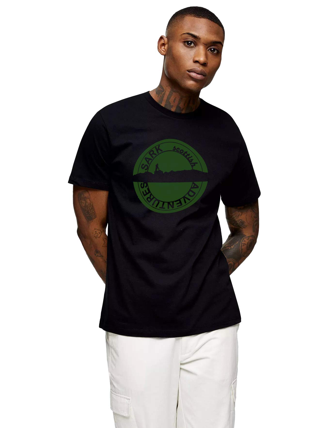 Scottish Round Neck Adventure Regular fit Printed Mens T-Shirt