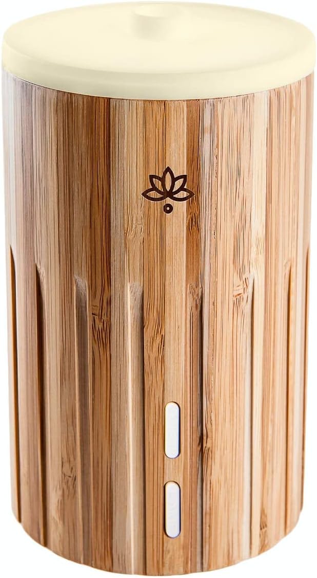 MADE BY ZEN ESTA : Essential Oil Aroma Diffuser Mood Light : Bamboo : Ultrasonic Aromatherapy : Plug In
