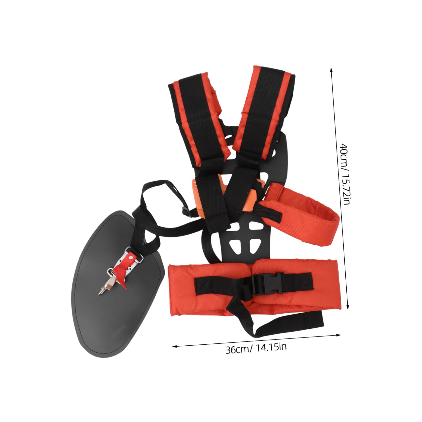 ibasenice Hombro W Acolchado para Desbrozadora Cinturón Ajustable Antifadiga para Cortacésped y Segadora de Hierba Accesorios Duraderos para Jardín
