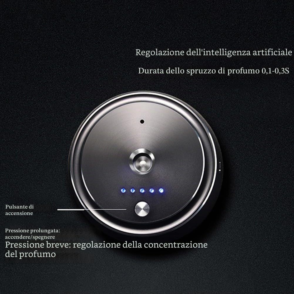RANRAO Deodoranti per auto intelligenti, profumatori per auto intelligenti per aromaterapia, diffusori di fragranze, ricarica USB, regalo da uomo