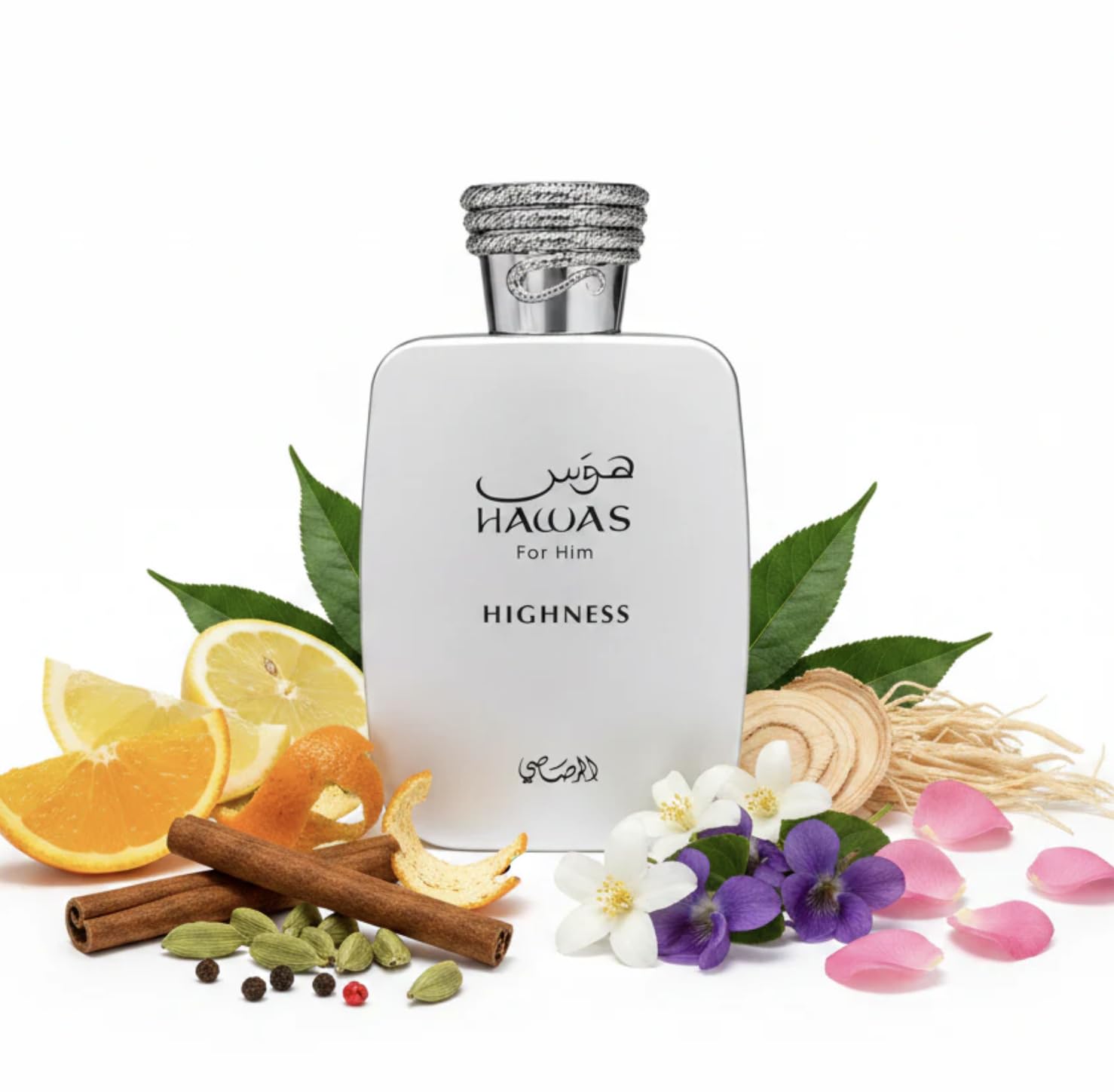 Rasasi Hawas Highness Eau De Parfum 100ml, Perfume Árabe para Hombre | De Larga Duración, Incluye Atomizador Recargable, Fragancia Oriental con Notas de Ámbar, Jazmín y Cedro