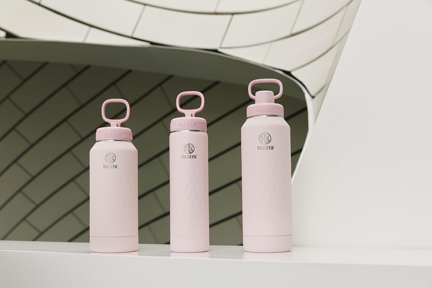 Takeya Sport 40 oz Triple-Insulated Stainless Steel Water Bottle, Spout Lid – Leakproof, Sweatproof, BPA-Free, Keeps Drinks Cold 36 Hrs, Hot 14 Hrs – Peony - Image 6