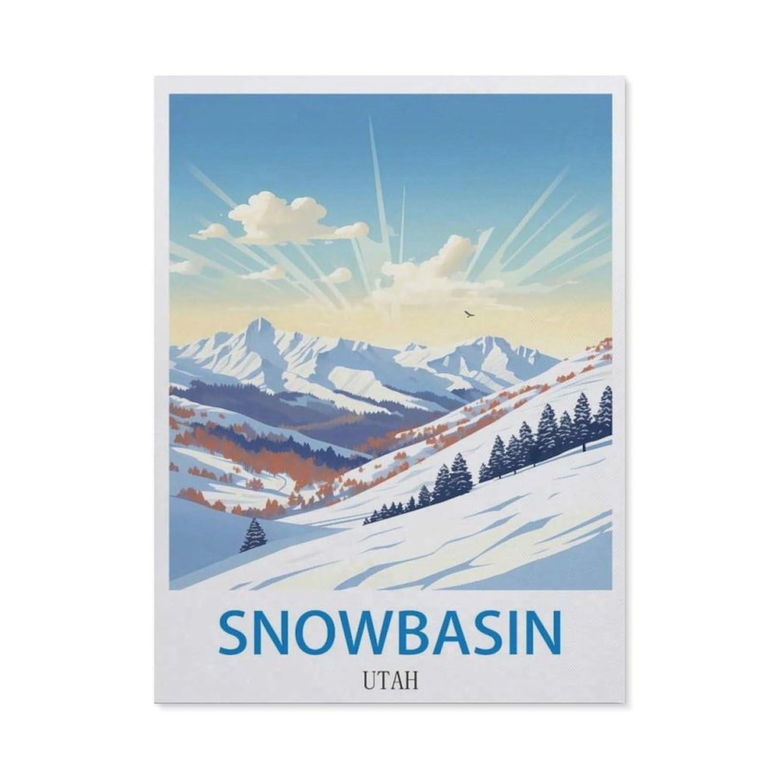 BEAYODKP DIY Diamond Art Kits，Snowbasin Utah（50x60cm）