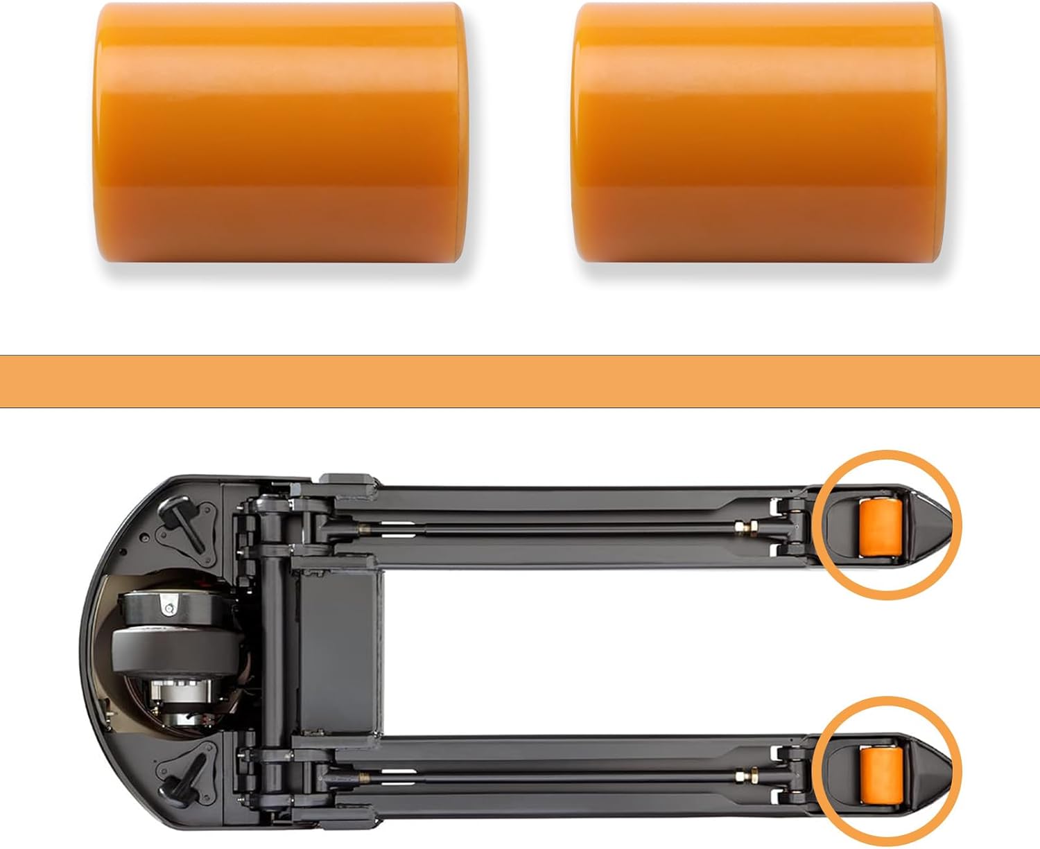 Load Wheel Kit Fit for Crown Model WP 3000 Electric Pallet Jack Lift Truck, 2Pack