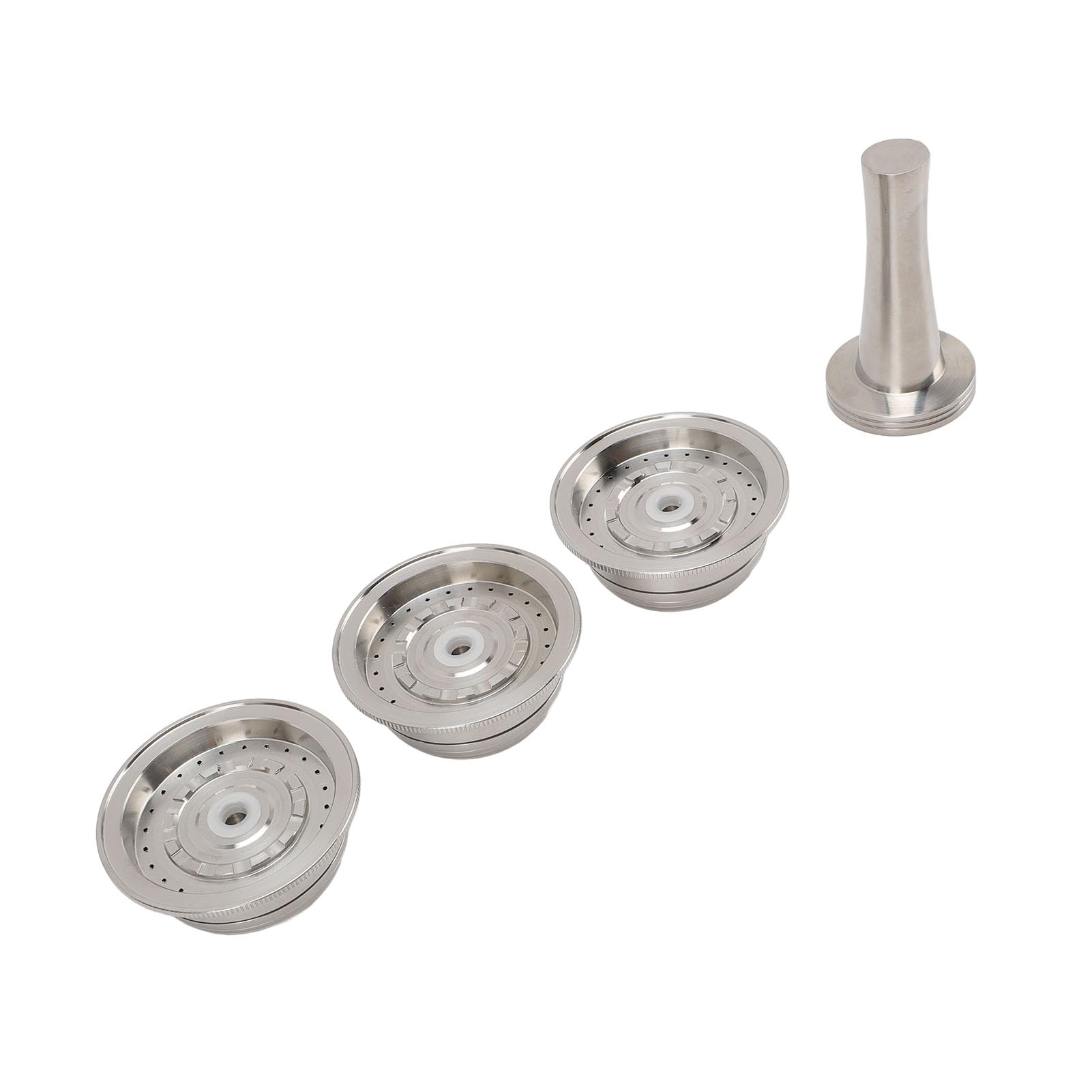 Fafeicy Cápsulas de café Reutilizables de Acero Inoxidable Cápsulas Recargables con Manipulación para Uso de la Oficina en Casa