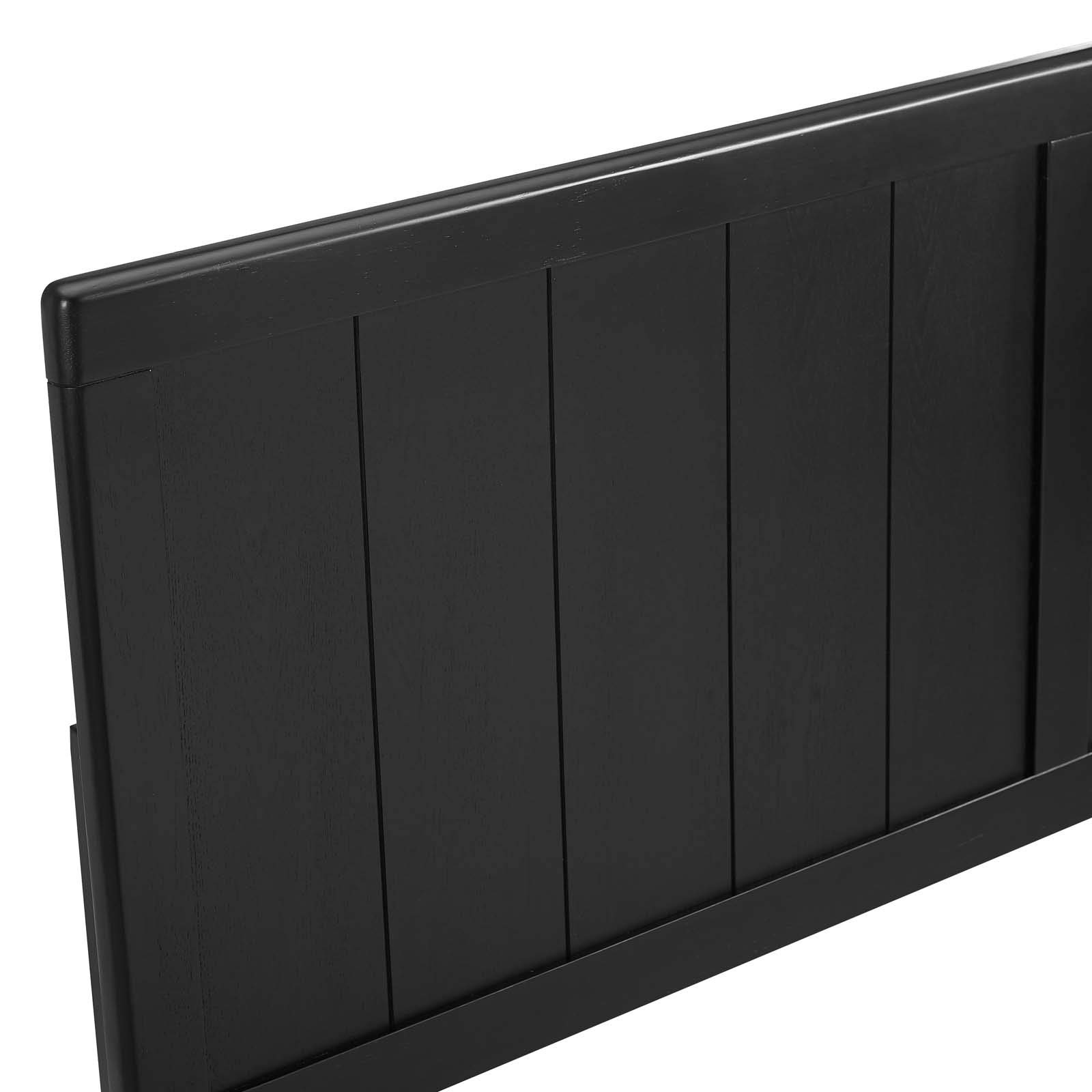 MOD-6219-BLK Robbie - Cabecero de madera tamaño King, color negro 4