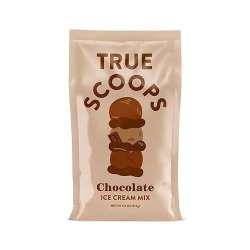 True Scoops - Mezcla de helado de chocolate - No necesita máquina de helado - Fabricado con cacao en polvo real, sin sabores ni colores