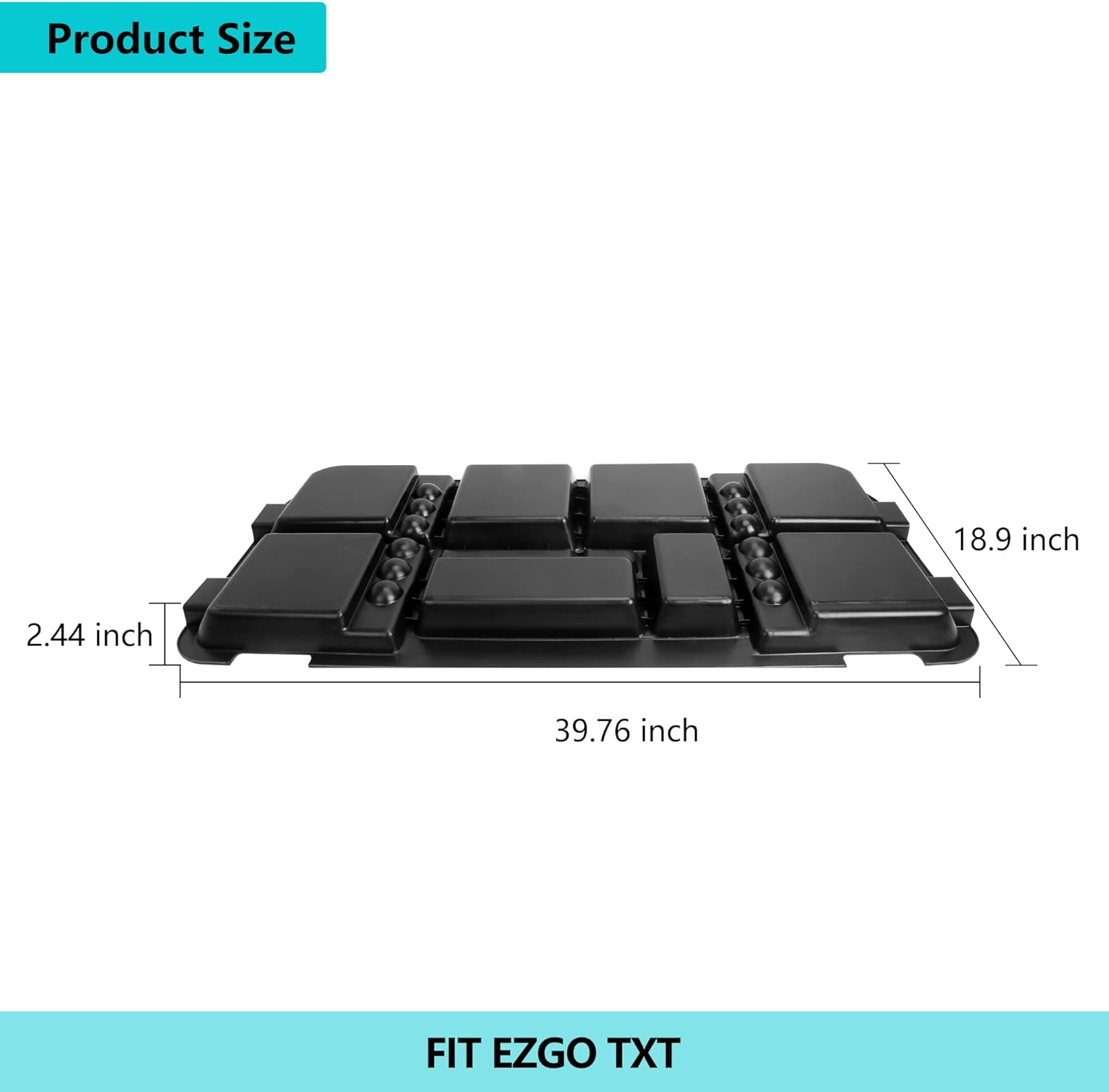 10L0L Golf Cart Under Seat Storage Tray for EZGO RXV TXT Club Car DS Precedent Electric Vehicle with Original Trojan Battery Underseat Organizer Container Holder Plate
