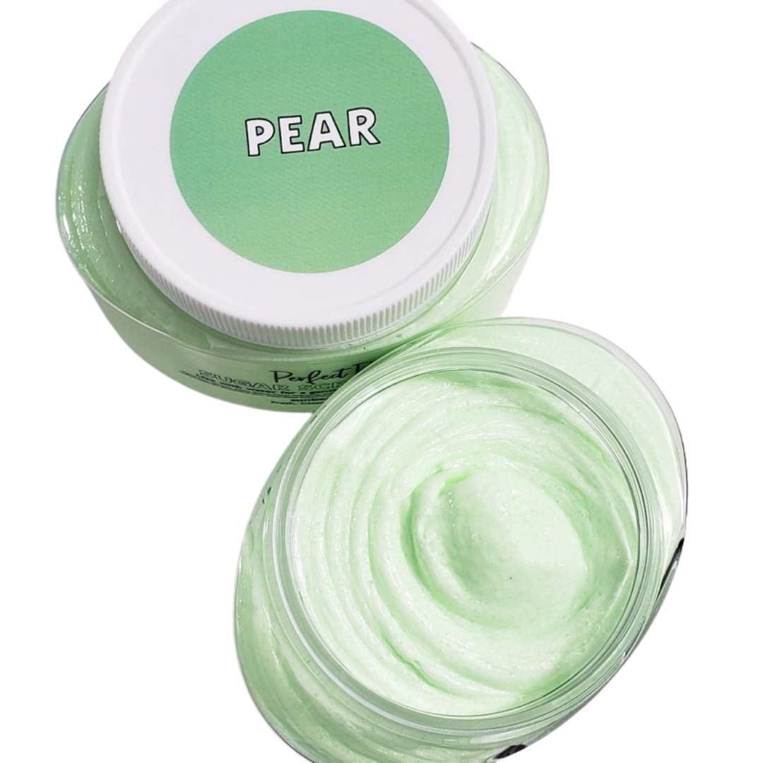 Perfect Pear Whipped Sugar Scrub Exfoliating Foaming Body Polish for Skin - Handmade Soap - 8 oz