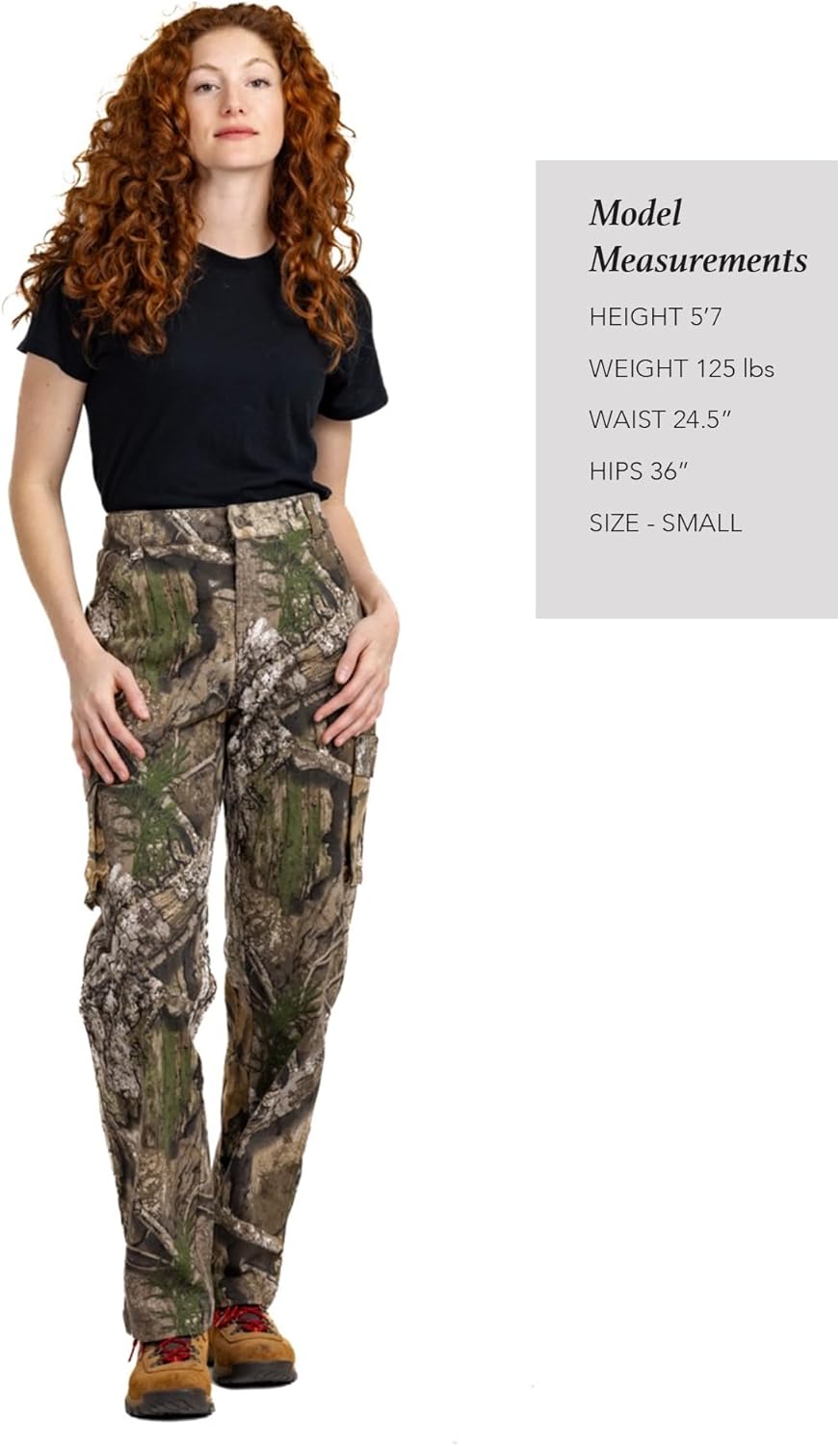 Realtree Camo Women's Hunting Cargo Pants – Lightweight Cotton, 6 Pockets, Mid-Rise Waist for Hiking, Camping, Casual Wear - Image 6