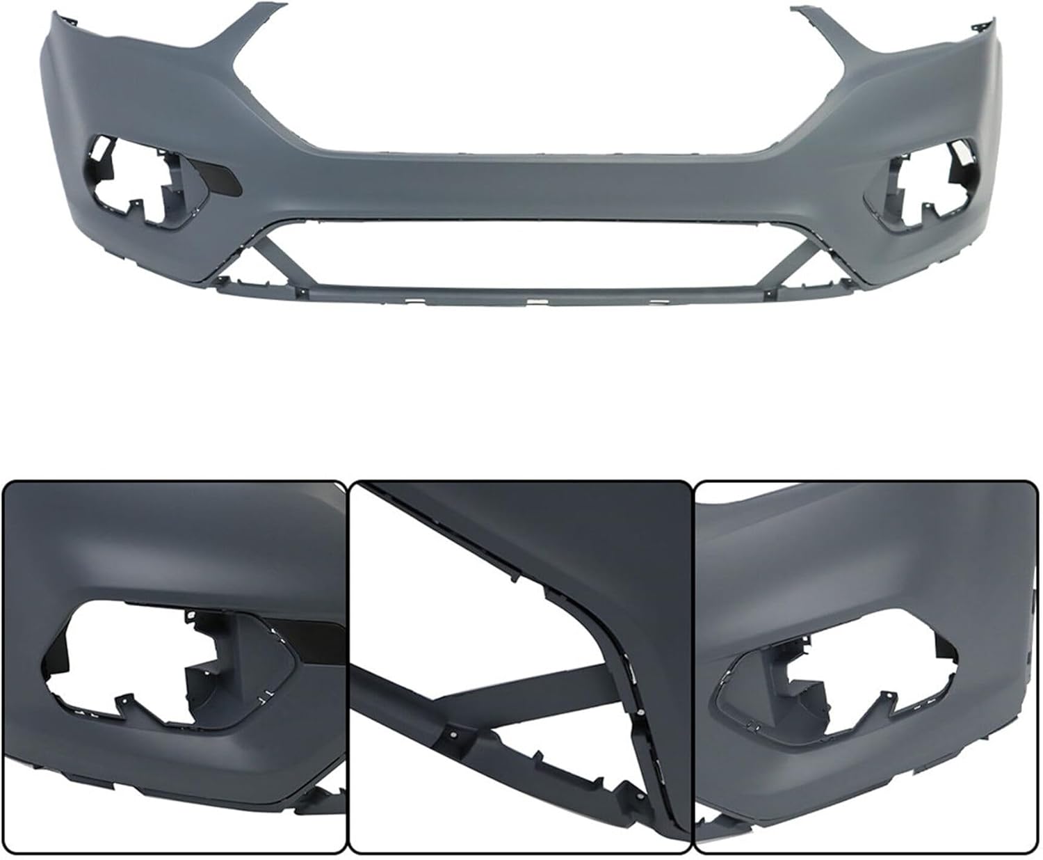 Front Bumper Cover Fascia Replacement for Escape 2017 2018 2019 GJ5Z17757APTM