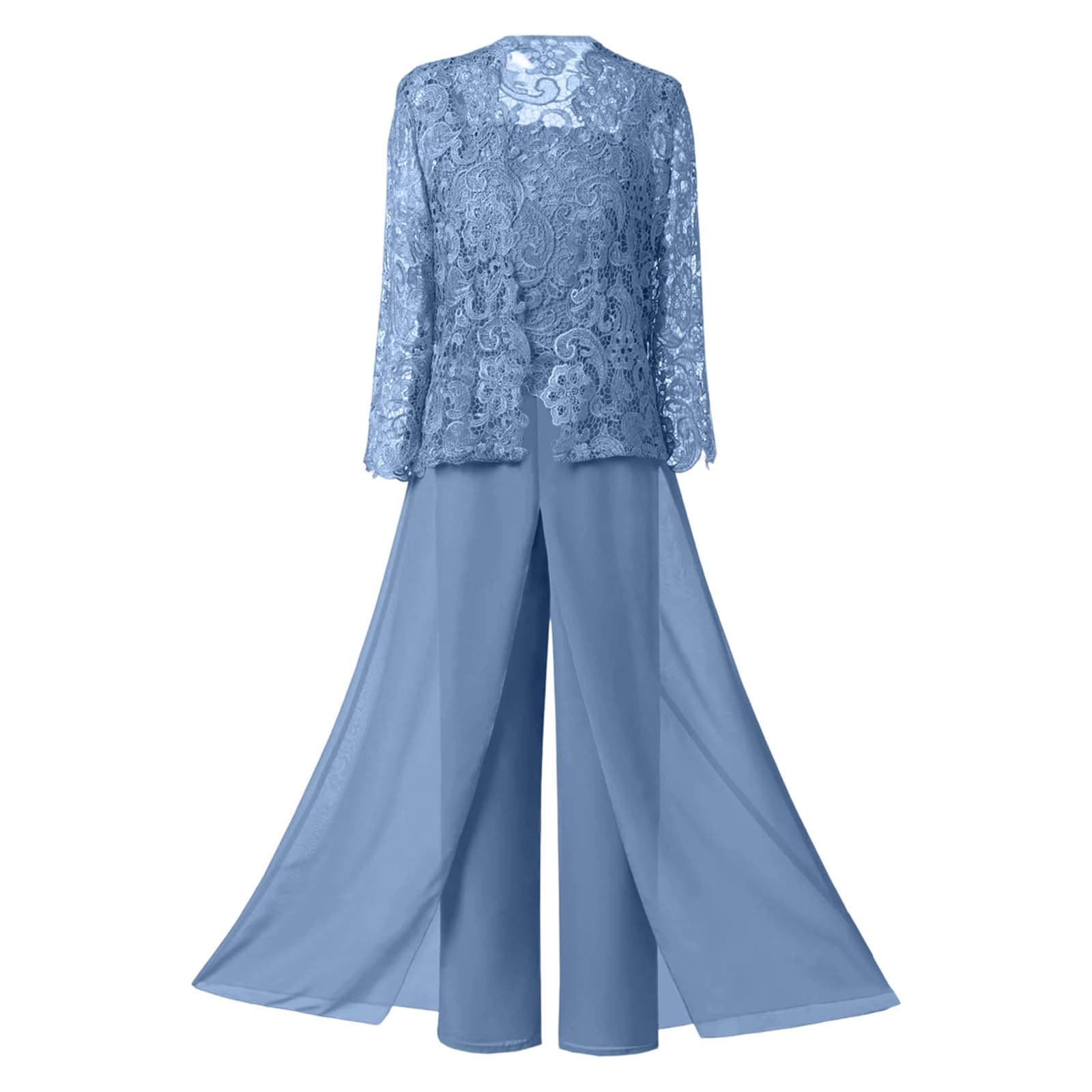 Completi Donna Estivi Eleganti, Coordinati Donna Estivi Elegante Cardigan in Pizzo Abito da Sera a Tre Pezzi per Elegante Chiffon Trasparente della Sposa con Design a Strati E Sofisticato