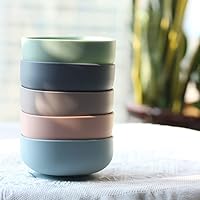 Vista 8 de Ginbear Cuencos de succión para bebé, cuchara y tenedor de destete LED para bebés, platos y utensilios para bebés pequeños, juego de alimentación