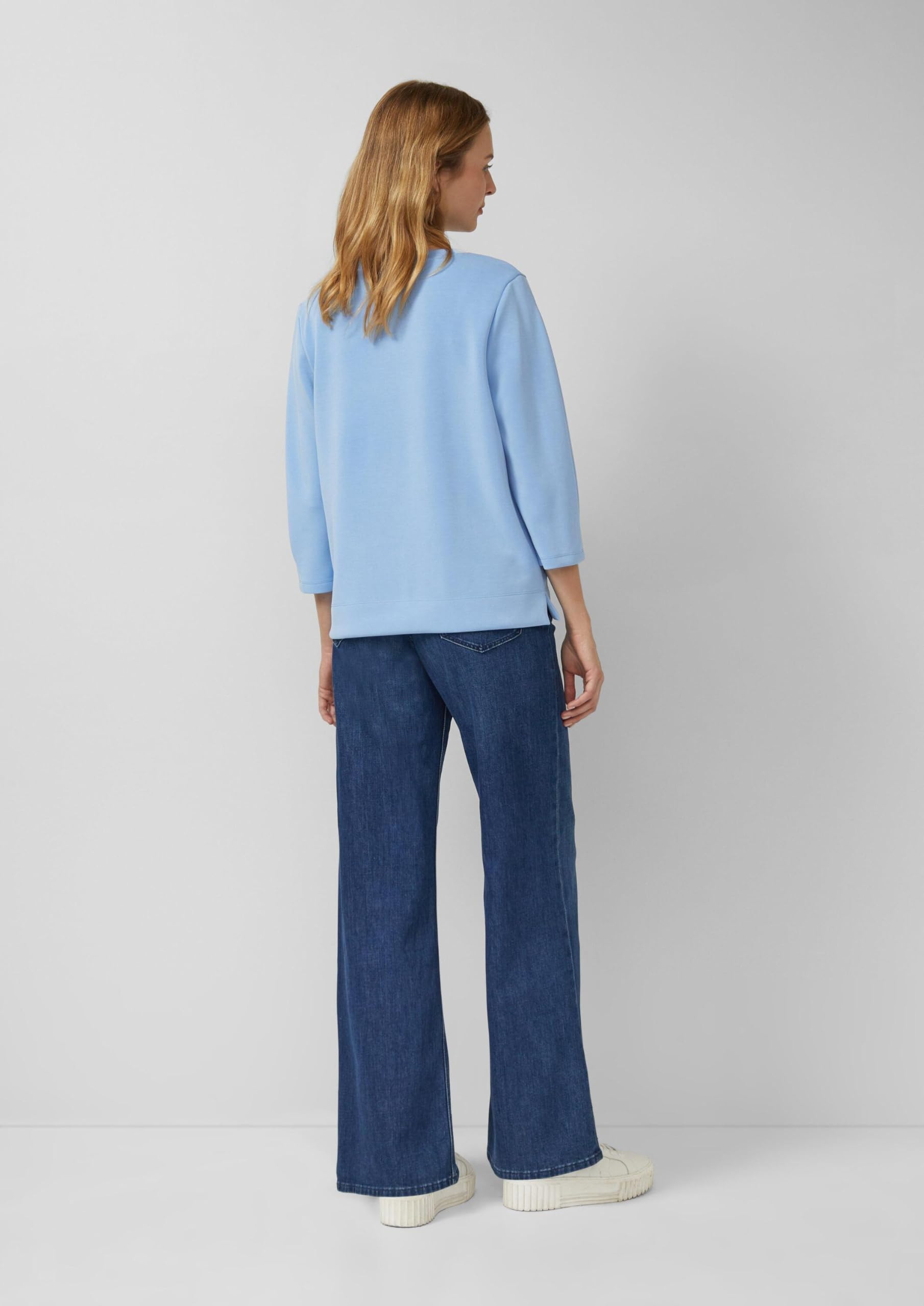 s.Oliver Sweatshirt aus Scuba mit 3/4-Arm