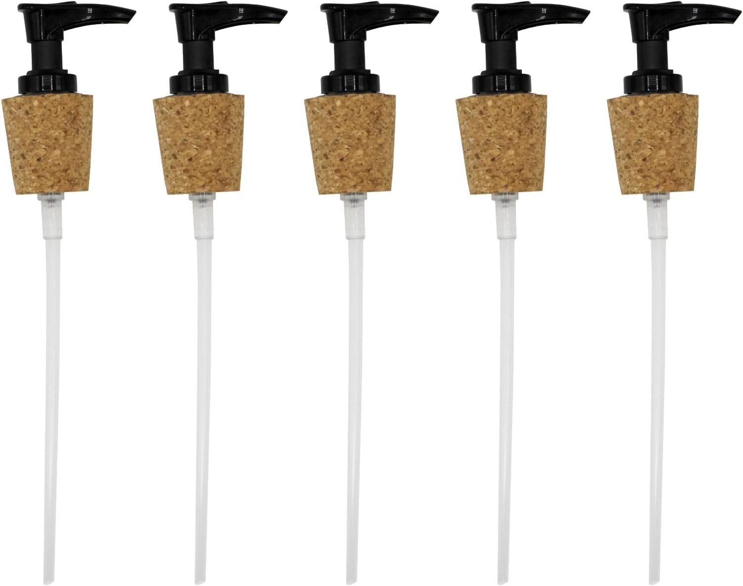 Creative Hobbies Black Pump Dispenser with Cork Stopper for Easy Press-in Fit (Pkg/5)