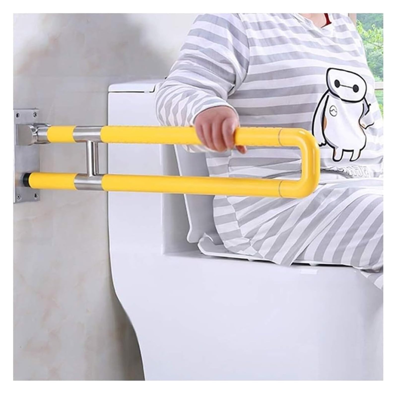 Barras de agarre de seguridad, barandillas de acero inoxidable, barra de ducha de baño, soporte antideslizante sin barreras, 75 cm