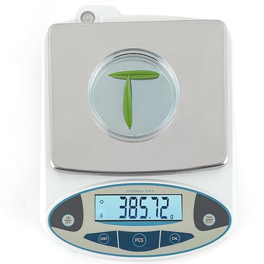 CGOLDENWALL Lab Scale 5000gX0.01 Gram High Precision Laboratory Balance Electronic Scientific Weighing Scale Without Calibration Weight