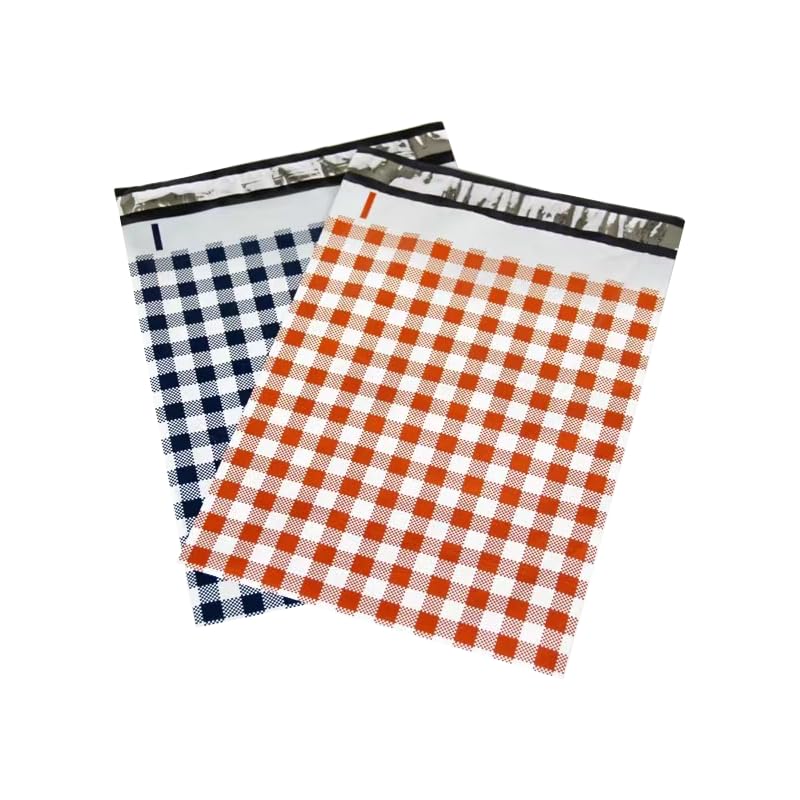Sacs d‘expédition Sacs de courrier A4 Auto-scellants, 10x13 Pouces, Pochette d'expédition Express, enveloppe en Poly, Sac d'expédition, 50 pièces (Color : 25x33x4CMGreen Plaid)