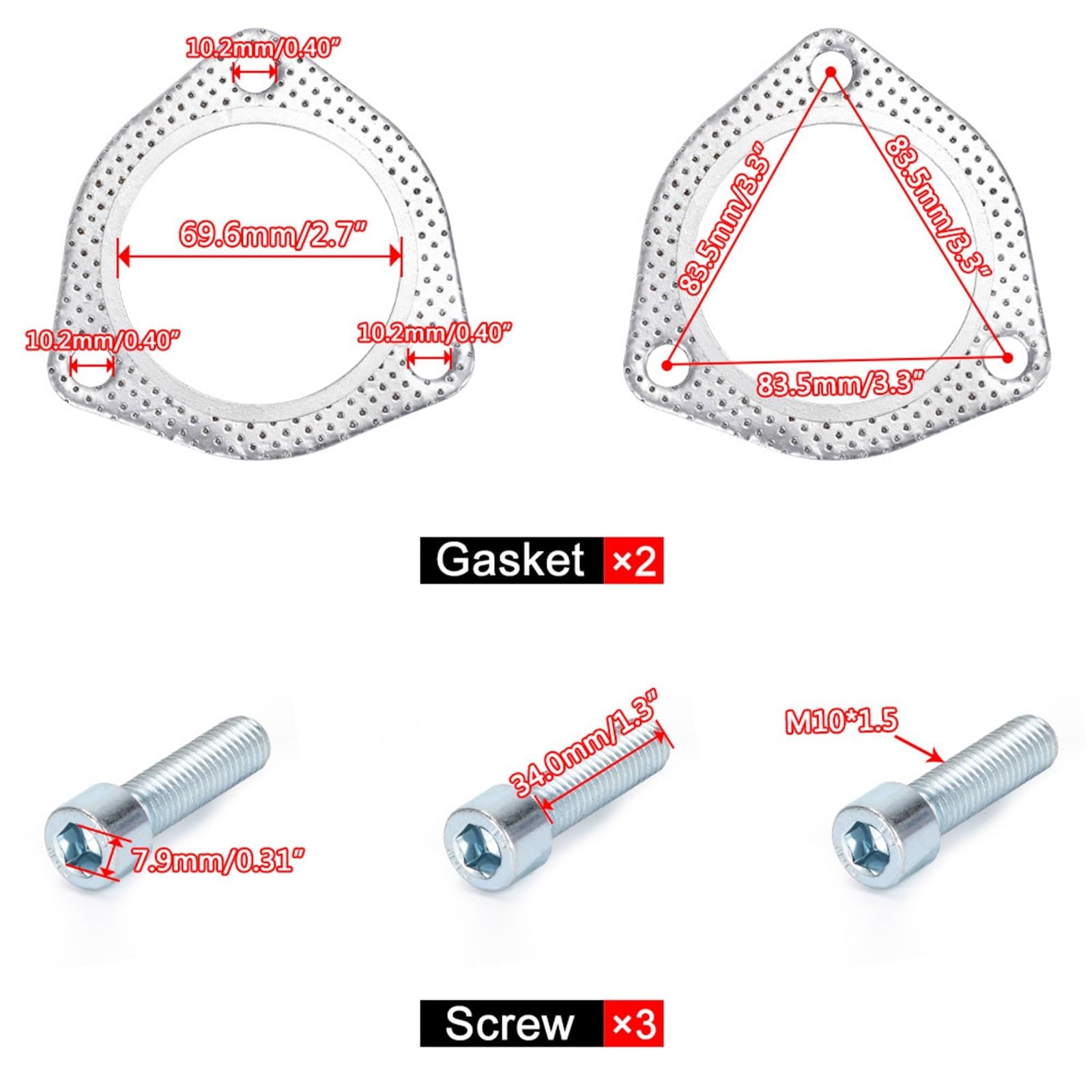 Car Silencer 2,5 "lub 3" nagłówki ze stali nierdzewnej Y rura elektryczny układ wydechowy Catback wycięcie zestaw wycięć pilot samochodowy tłumik akcesoria części(2.5 INCH)