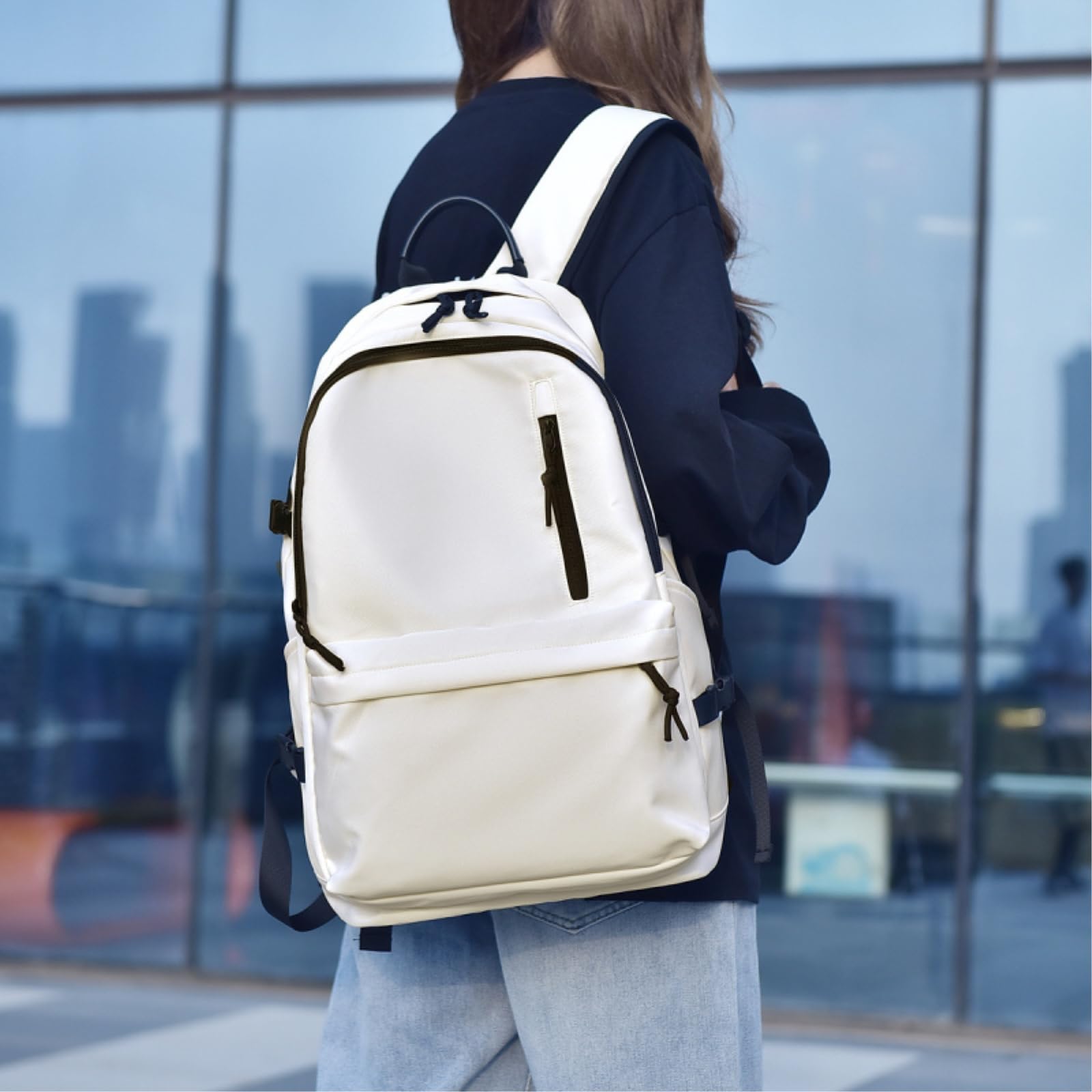 Zaino Zaini per Gli Studenti delle Scuole Superiori di Grande capacità Borse Laptop