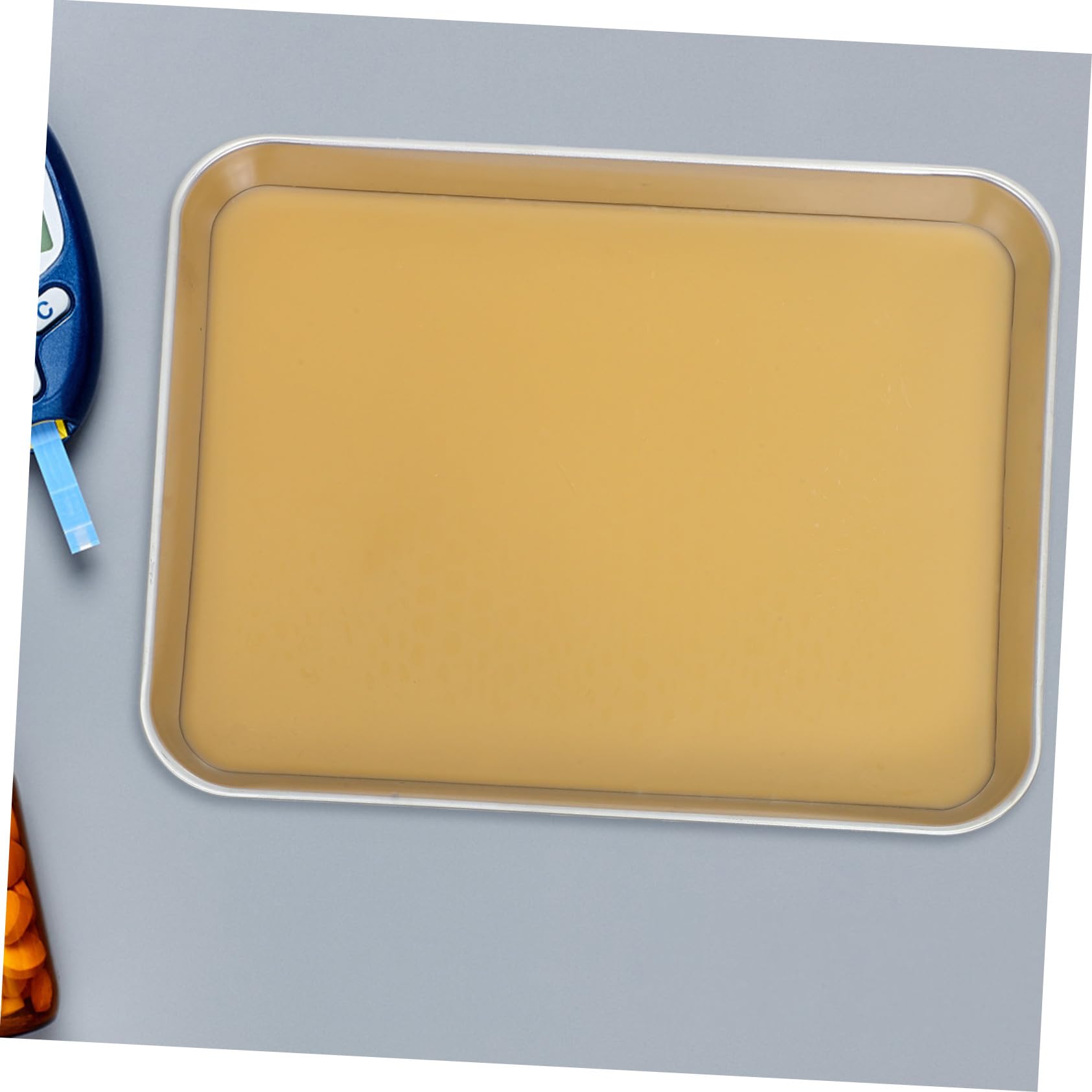 Cabilock Vassoio da Dissezione in Acciaio Inox con Cera per Laboratorio Biologico Design Preciso e Bordi Arrotondati Antinfortunistici Strumento Versatile per Studi Anatomici Scuola Media e