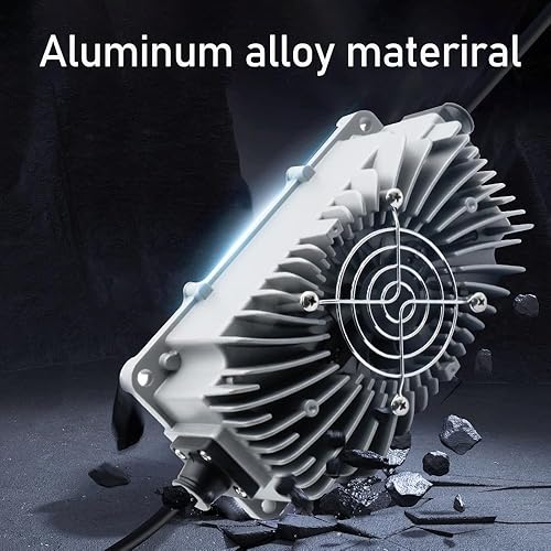 Miniatura 4 de Abakoo Cargador de batería de 48 voltios y 5 amperios para carrito de golf Club Car con enchufe redondo de 3 pines, impermeable IP67