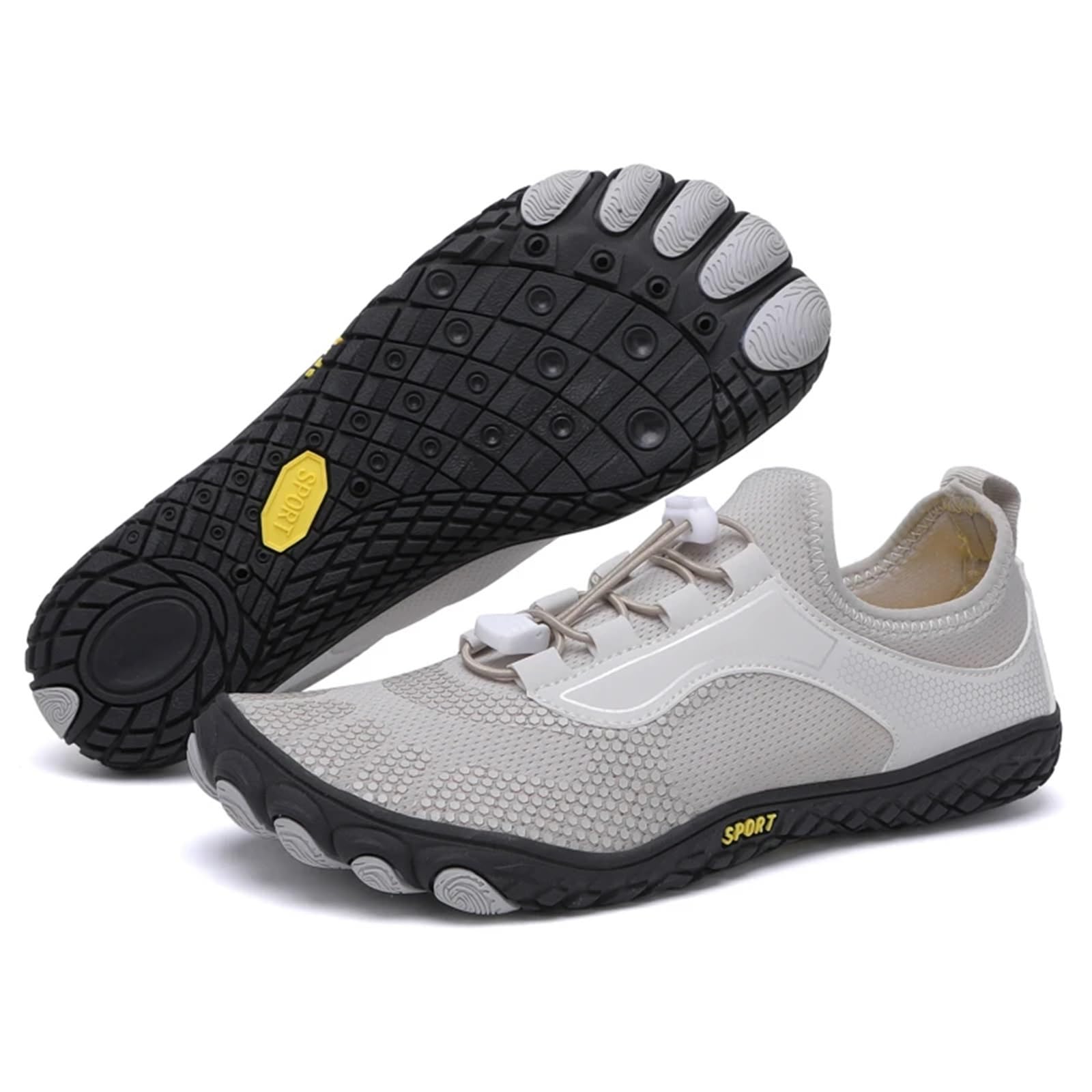 Zapatos De Playa For Hombre Y Mujer, For Natación, Buceo, Agua, Fitness, Mar, Descalzos, Verano, Exteriores, Vadeo(Gray,40)