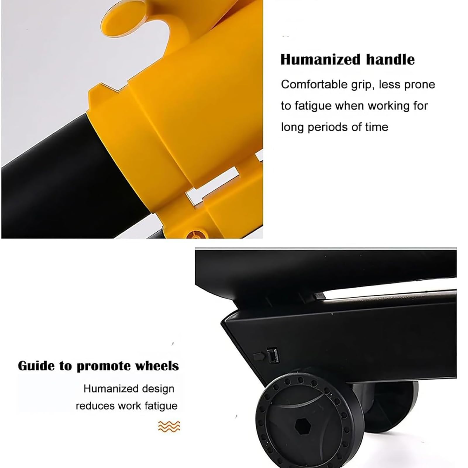 Soplador De Hojas Inalámbrico, Limpiador De Hojas Eléctrico, Soplador De Hojas De Mano Ligero Y Pequeño Con Bolsa Recolectora De Hojas De 35 L, Motor De 3000 W Y Velocidad De 7000-15000 R/min