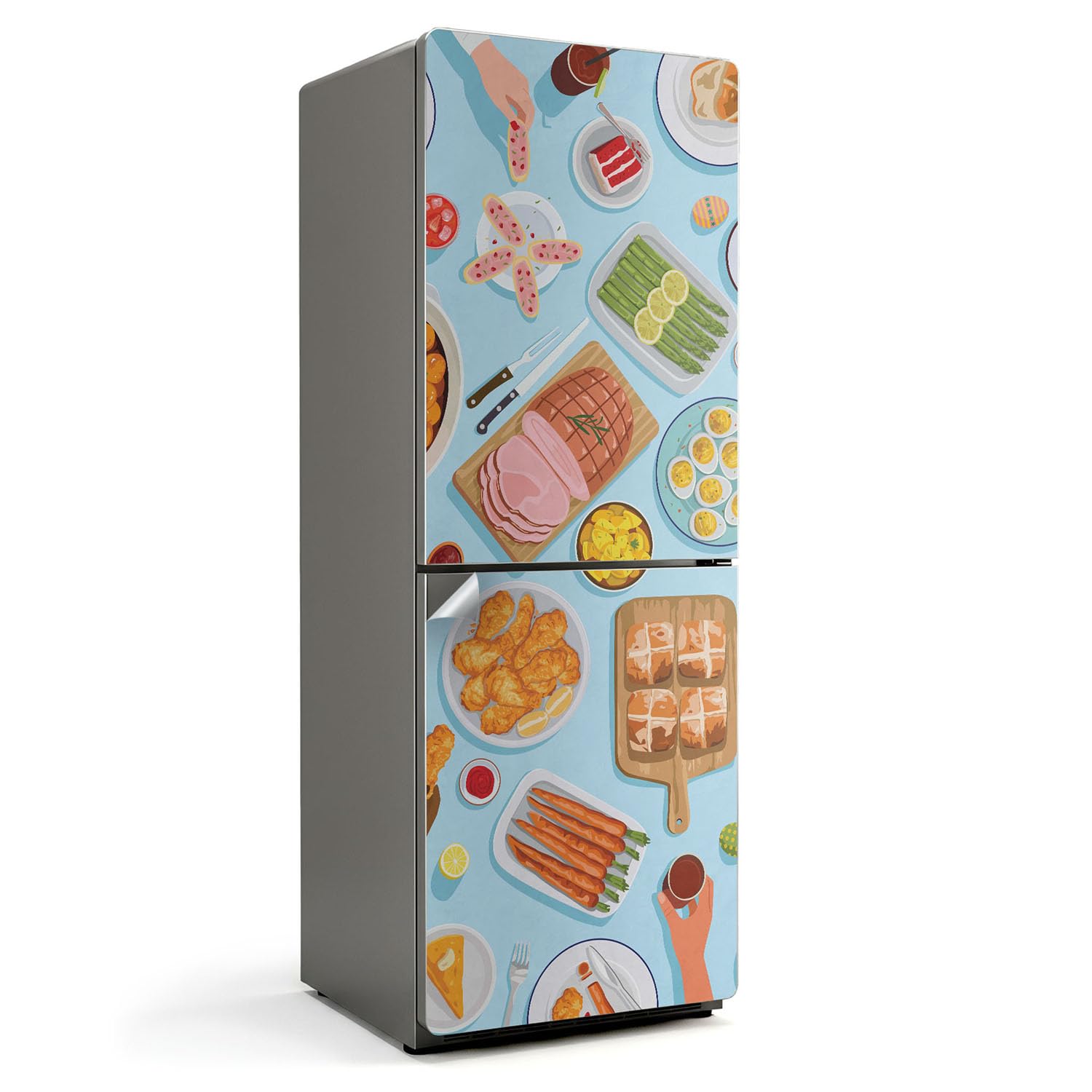 Protection Contre les Dégâts de Frigo 70x190 - Sticker pour Masquer les Rayures