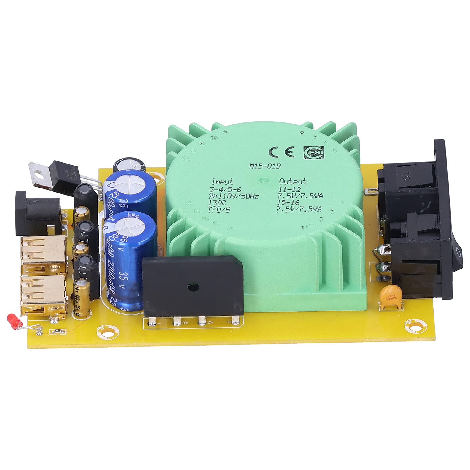Moduł Regulatora 15VA Płyta Stabilizatora Napięcia PCB Podwójne Wyjście 230VAC Wejście do DC 5V USB 2.5A Moduł Zasilacza do Naprawy Stołu Testowego Elektroniki