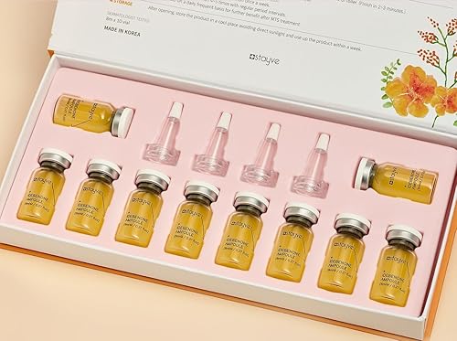 Stayve Idebenone - Kit de ampollas - 10 viales, micro aguja, suero, antienvejecimiento