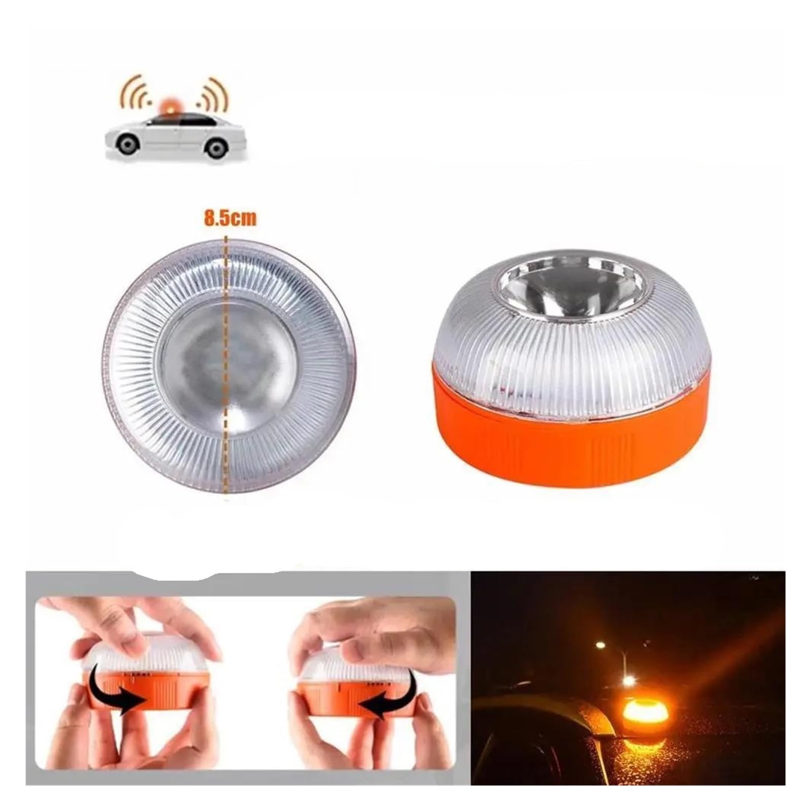 Luci Posizione Laterali Luz de emergencia V16 luz estroboscópica señal magnética luz de emergencia LED para automóviles y motocicletas.