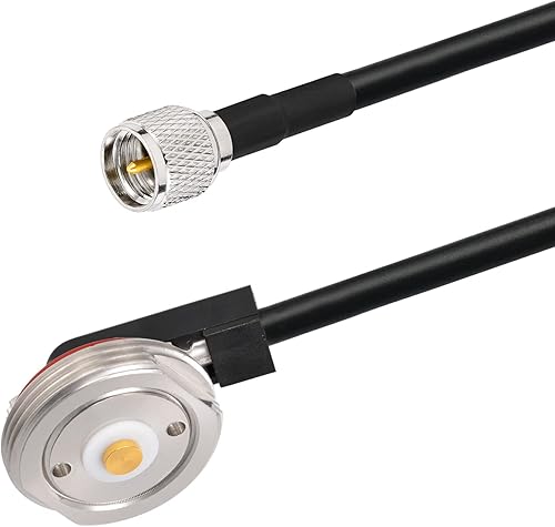 Miniatura 2 de Eightwood Cable de extensión NMO RG58 macho para montaje de antena a mini-UHF de 16.4 pies para radio móvil CB bidireccional, antena de radio,