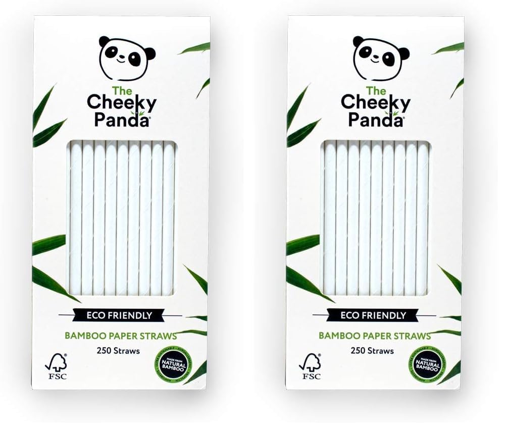 The Cheeky Panda Bamboo Paper Straws | 250 Black Coloured Paper Drinking Straws — view 16