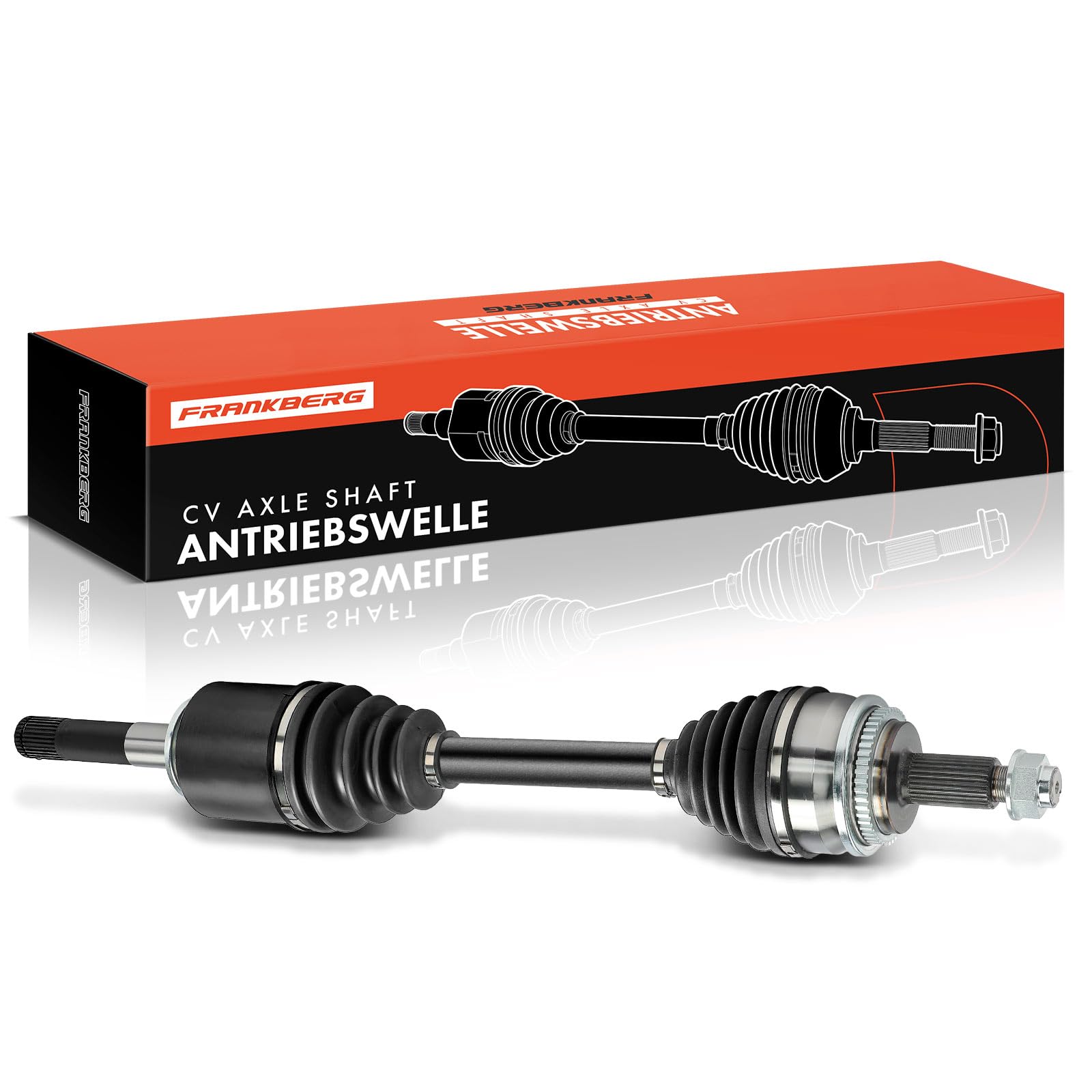 Frankberg Eje motriz Eje de transmisión con ABS Ring Eje trasero Izquierda Compatible con Discovery III L319 Discovery IV L319 Discovery IV LA Range Rover Sport L320 Replace# 18-271421