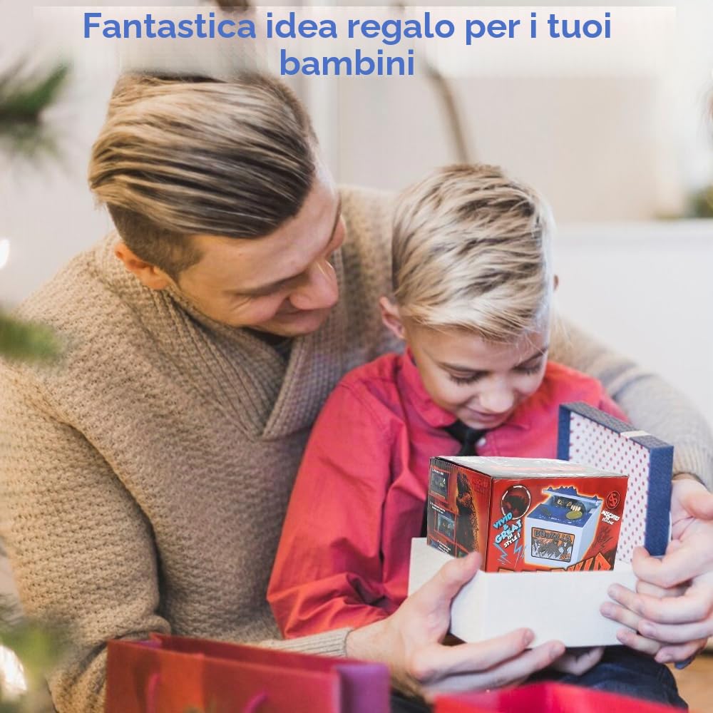 Salvadanaio Dinosauro per Bambini, Godzilla-Salvadanaio Automatico, Compleanno per Ragazzo e Ragazza di Buono per Decorazione, Regalo per Bambino Adulto
