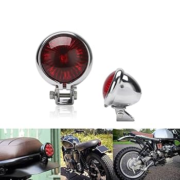 Amazon | オートバイLEDテールライト12V LED調整可能なカフェ
