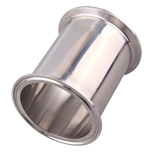 Miniatura 3 de DERNORD Tubo de carrete sanitario con extremos de abrazadera, tubo redondo sin costura de acero inoxidable 304 con brida de virola de triple