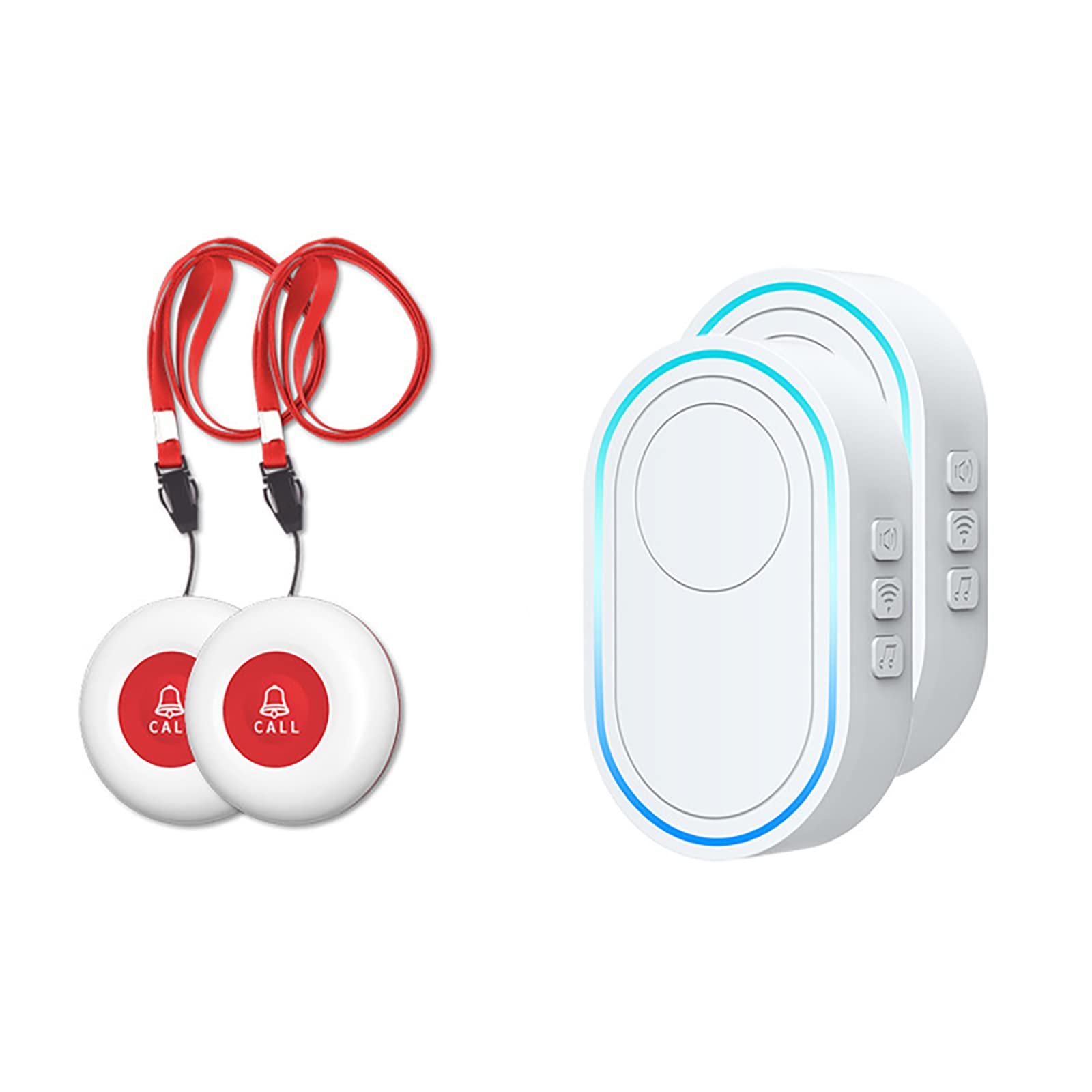 Caregiver Pager Wireless Call Button System Personal Alert Panic Button ...