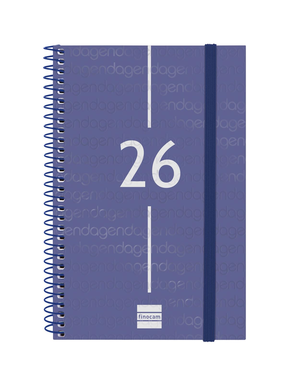 Finocam - Agenda Organizer Open Troya 2026 Week View Vertical January 2026 - December 2026 (12 months) Black Spanish