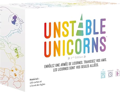 Asmodee Unstable Unicorns - Jeu de Cartes Stratégique et d'Ambiance