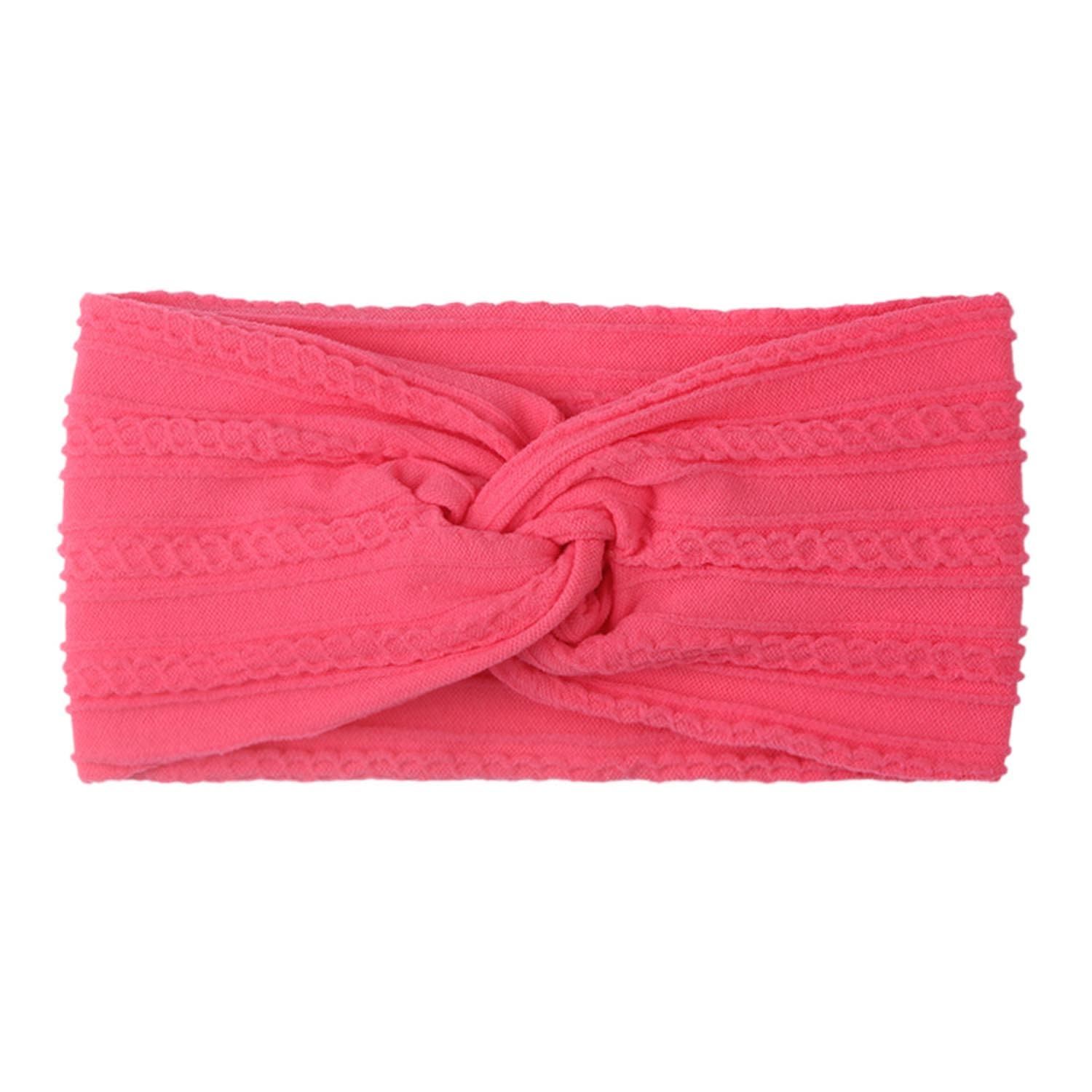 SYGA Baby Headband Nylon Soft Stretchable Bow Hairbands For Newborn Infant Toddler Kids 0-3 Year (Red)-image-31