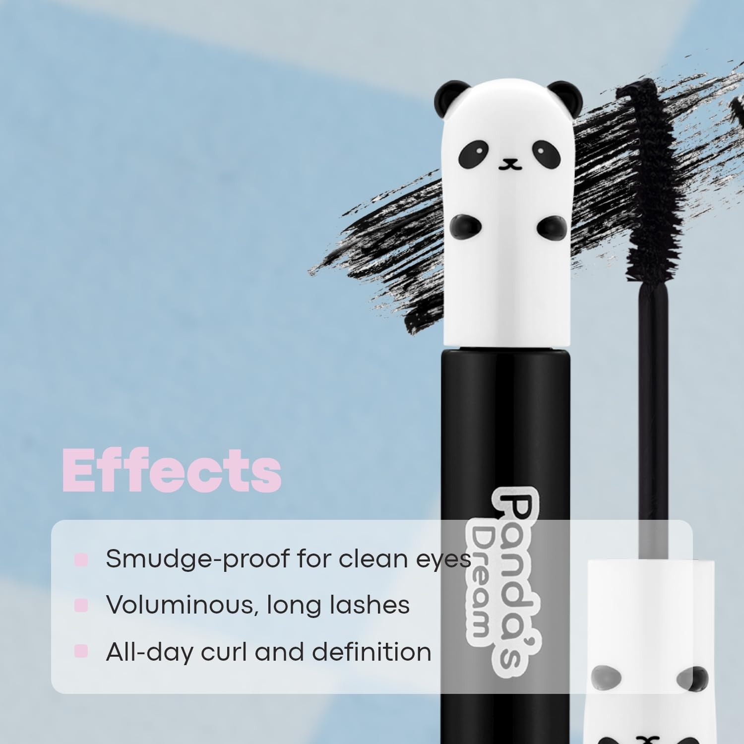 TONYMOLY Panda's Dream Smudge Out Mascara 02 Long Lash - Lengthening, Smudge-proof, Natural Eyelash Effect, K-Beauty Skincare - Image 4