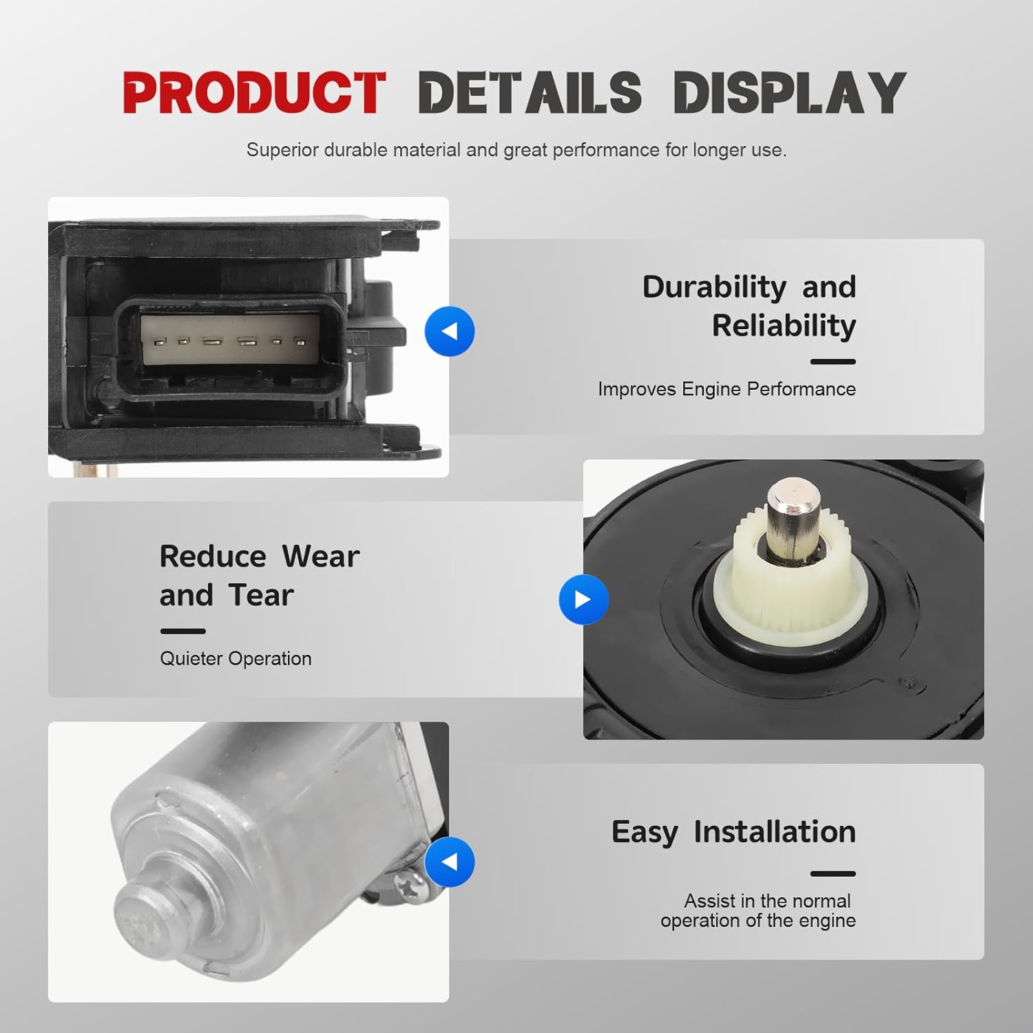 Front Left Driver Side Power Door Window Contro Motorl for 2017-2022 Sportage 82450-D9010 82450D9010