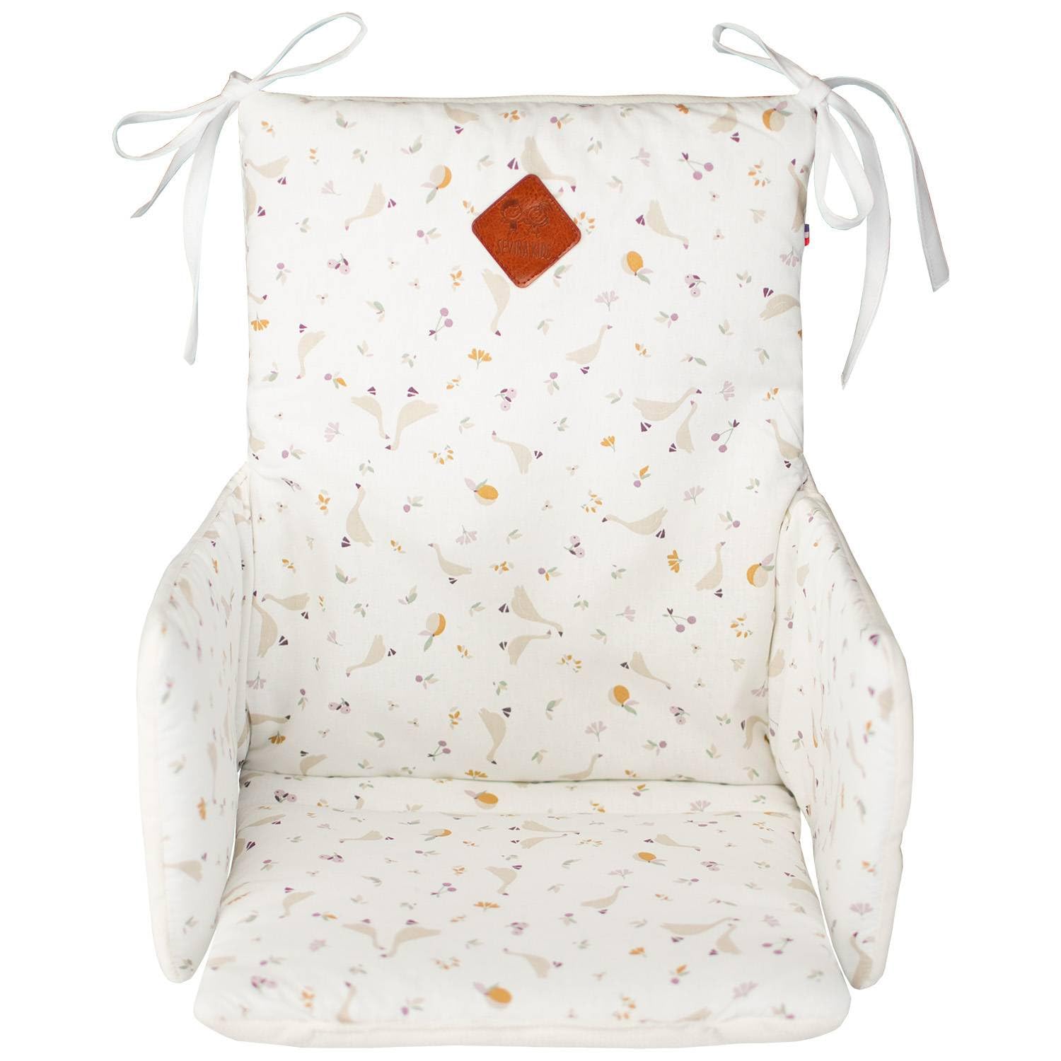 SEVIRA KIDS | Coussin de chaise haute bébé, Sidonia - 27 x 58 cm - Made in France