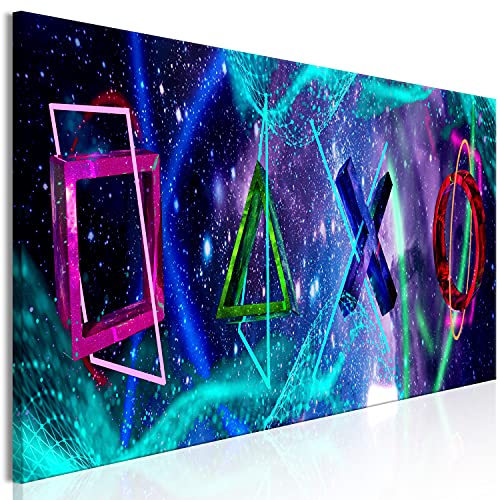 murando Impression sur toile intissee Console de jeu 120x40 cm 1 piece tableau tableaux decoration murale photo image artistique photographie graphique Gaming Play Game i-A-0191-b-a