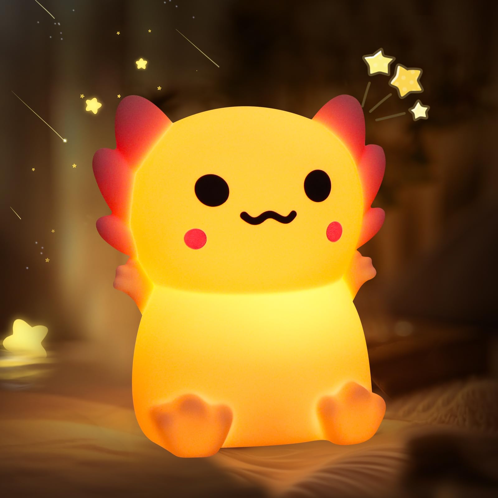 Simpatico animale luce notturna novà 3 livelli dimmerabile vivaio luce notturna lampada da tavolo ricaricabile USB per l'allattamento al seno bambino  39