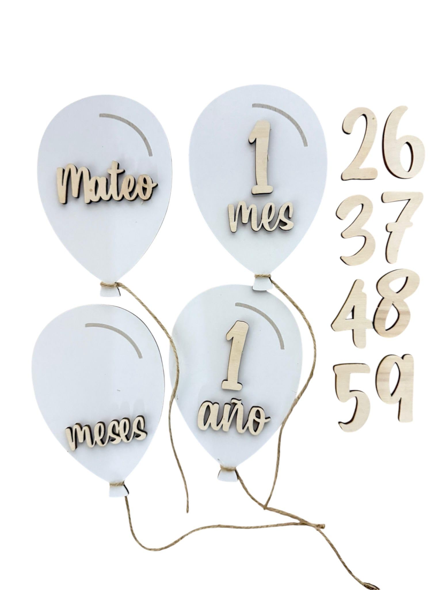 Placas Cumplemes madera personalizadas bebe, Targetas De Etapas, Placas Decorativas Para Bebé, Tarjeta Mensual de Madera de Bebés, placa recién nacido madera CUMPLEMES,cumplemeses