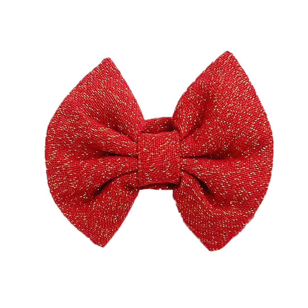 Paw Affaire Cotton Dog Eye-Catching Bow Tie for Festival Wedding Birthday Parties Puppy Pets Adjustable Suitable for All Breed and Sizes (Red Glitter, S) (B0CJNH3B1W) Amazon Price History, Amazon Price Tracker